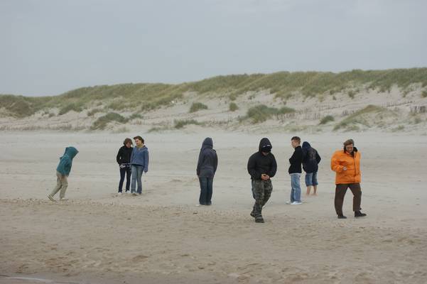 Nach der Ankunft im Klappholttal sind wir erst einmal alle an den Strand gegangen